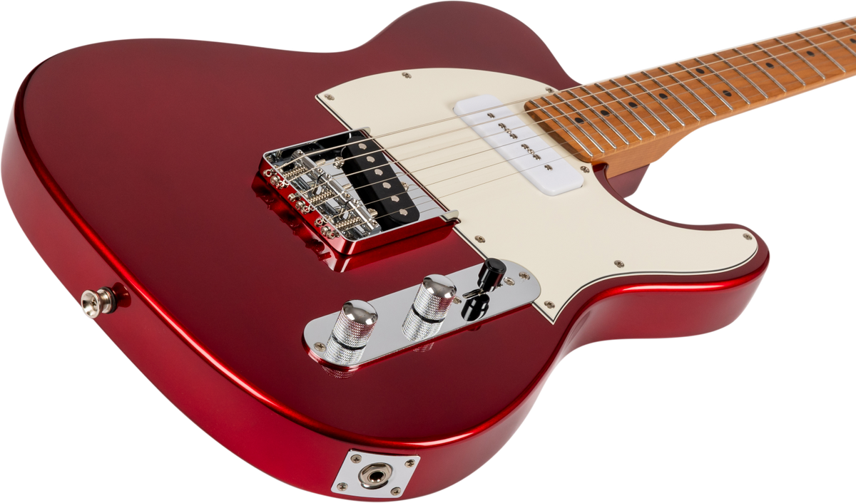JET Guitars JT-300 CAR P90 – elektrische gitaar – T-stijl S-P90 Rood