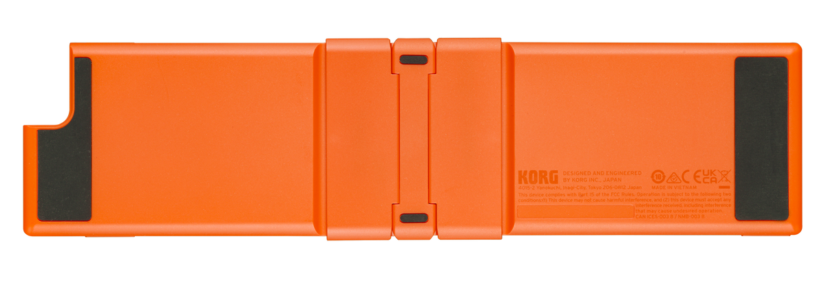 Korg USB-controller, nanoKEY Fold, 25 toetsen, Inklapbaar, Lava Orange, Ltd.