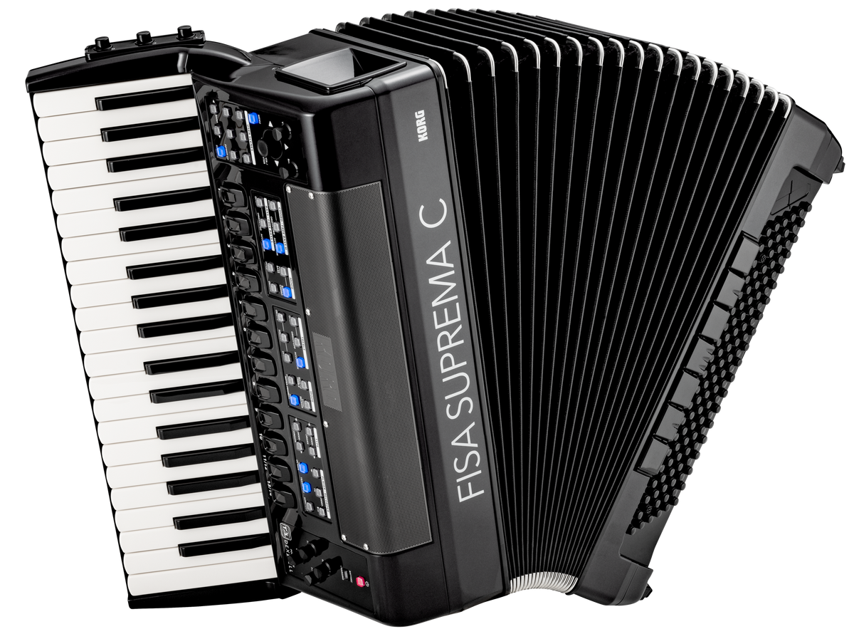 Korg Digitale accordeon, FISA SUPREMA C, Compact-model, 37 knoppen, 120 bassen