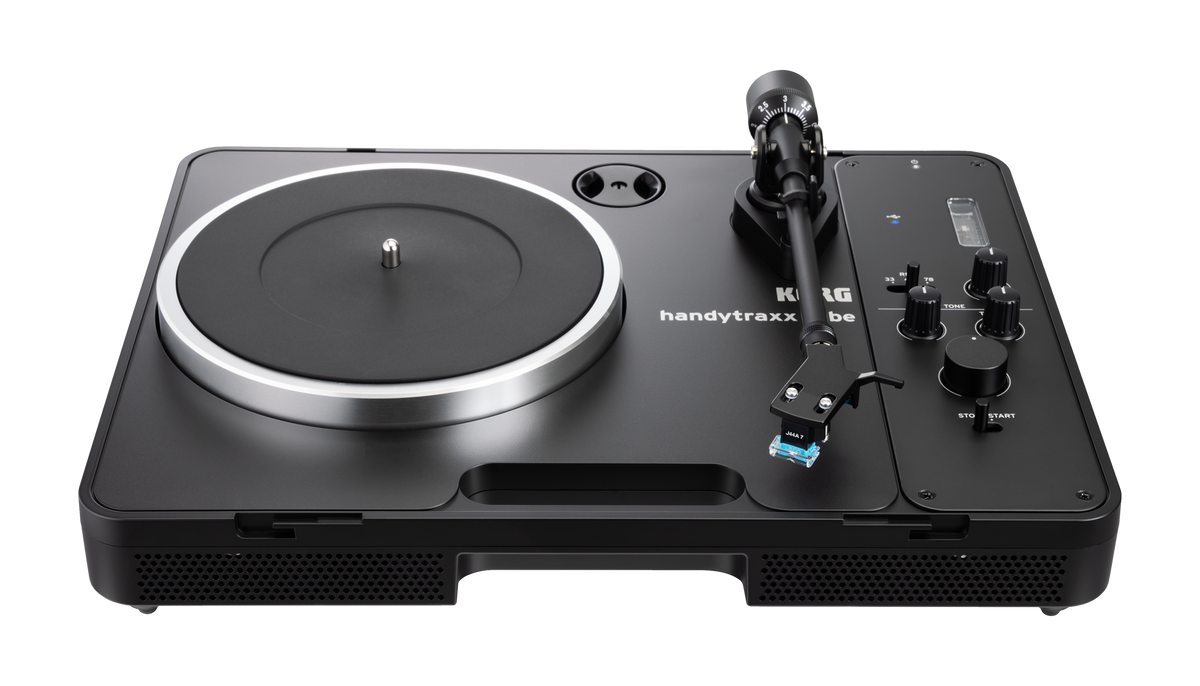 Korg Platenspeler ,handytraxx tube, Luidspreker,Nutube,Batterij werking