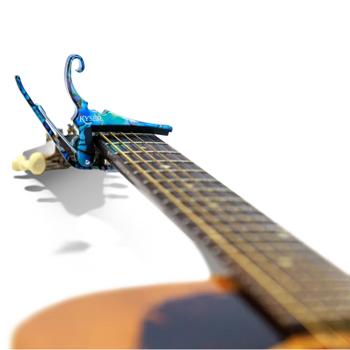 Kyser QUICK-CHANGE® Acoustic - Abalone – capodaster voor akoestische gitaar