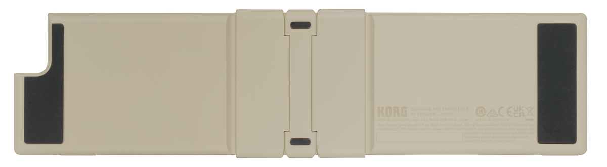 Korg USB-controller, nanoKEY Fold, 25 toetsen, Inklapbaar, zandbeige,Ltd.