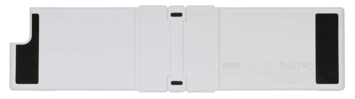 Korg USB-controller, nanoKEY Fold, 25 25 toetsen, Inklapbaar, wit, Ltd.
