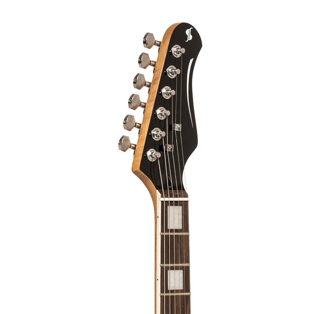 Stagg SES-60 BLK S-style elektrische gitaar Zwart