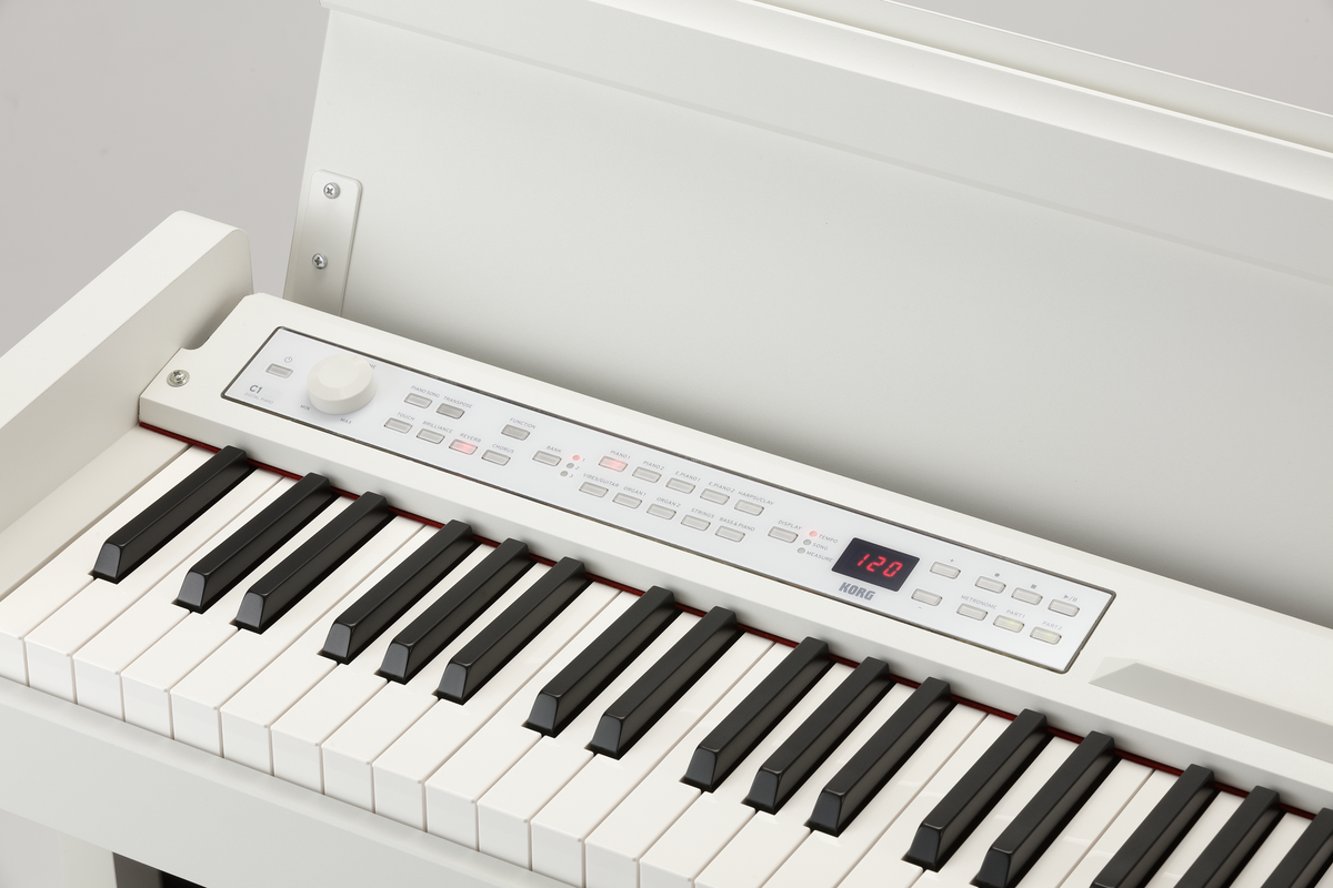 Korg Digitale Piano, Concert, C1 Air, Bluetooth, 3 pedalen, 2x25 W, wit
