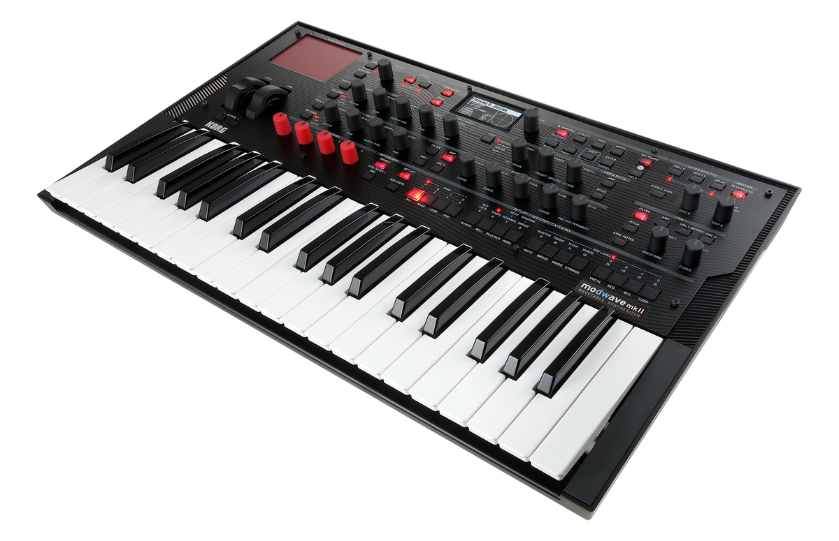 Korg synthesizer, digitaal, modwave mk II, Wavetable, 37 toetsen, 60 stemmen