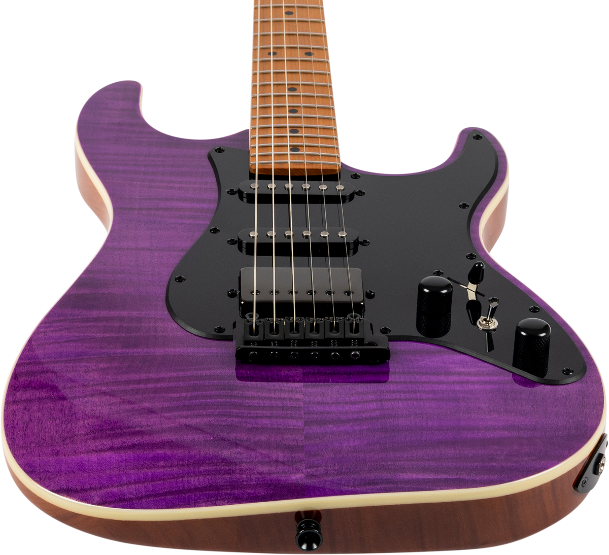JET Guitars JS-600 TPP – elektrische gitaar – S-stijl HSS transp. Paars