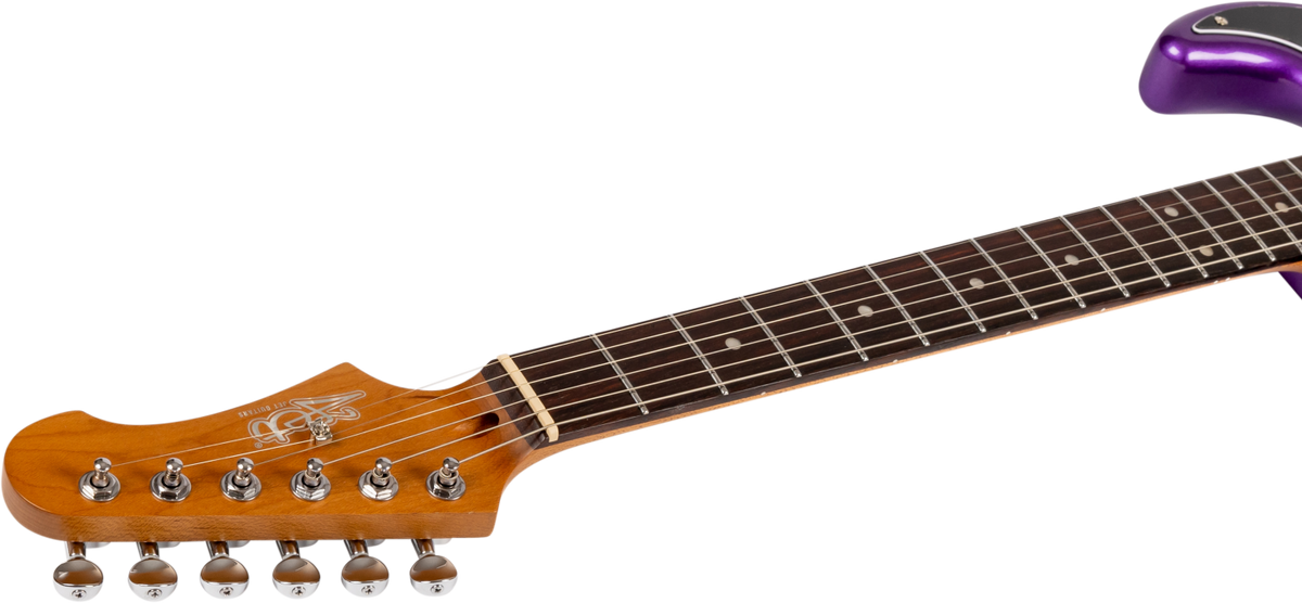 JET Guitars JS-300 PLM R – elektrische gitaar – S-stijl SSS Pruim, Rozenhout. Vingerbord
