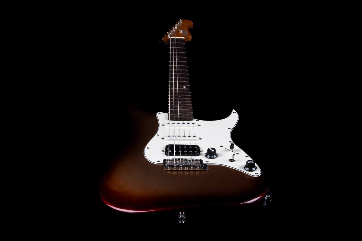 JET Guitars JS-40 Metallic Burst – elektrische gitaar – S-stijl HSS Metallic Burst, palissander toets