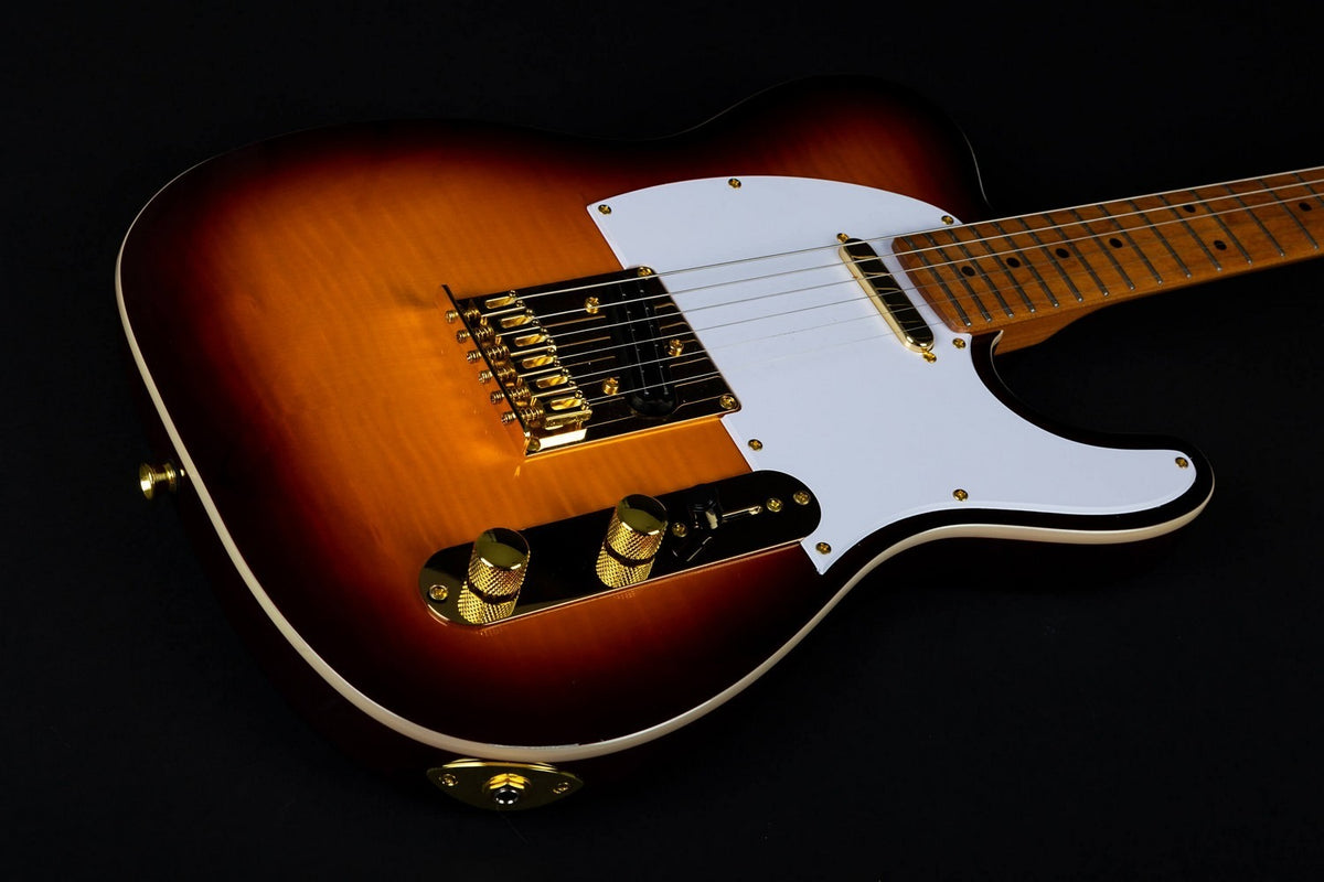 JET Guitars JT-600 BS G – elektrische gitaar – T-stijl Tabak burst