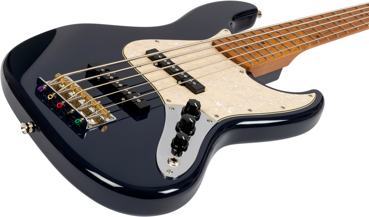 JET Guitars JJB-305 DBL, JB-Style 5-string Deep Blue – elektrische basgitaar – JB-Stijl 5-snarige Diepblauw