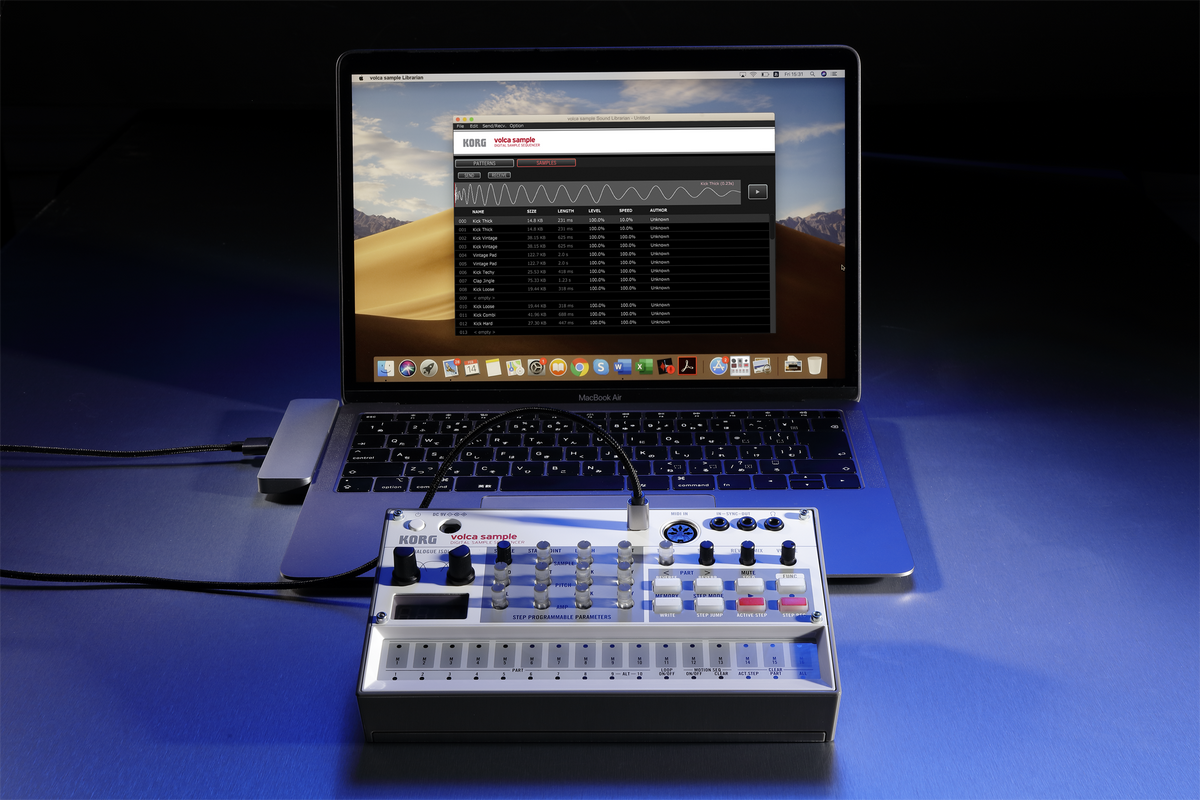 Korg Synthesizer, digitaal, volca sample, Sampler, met Sequencer