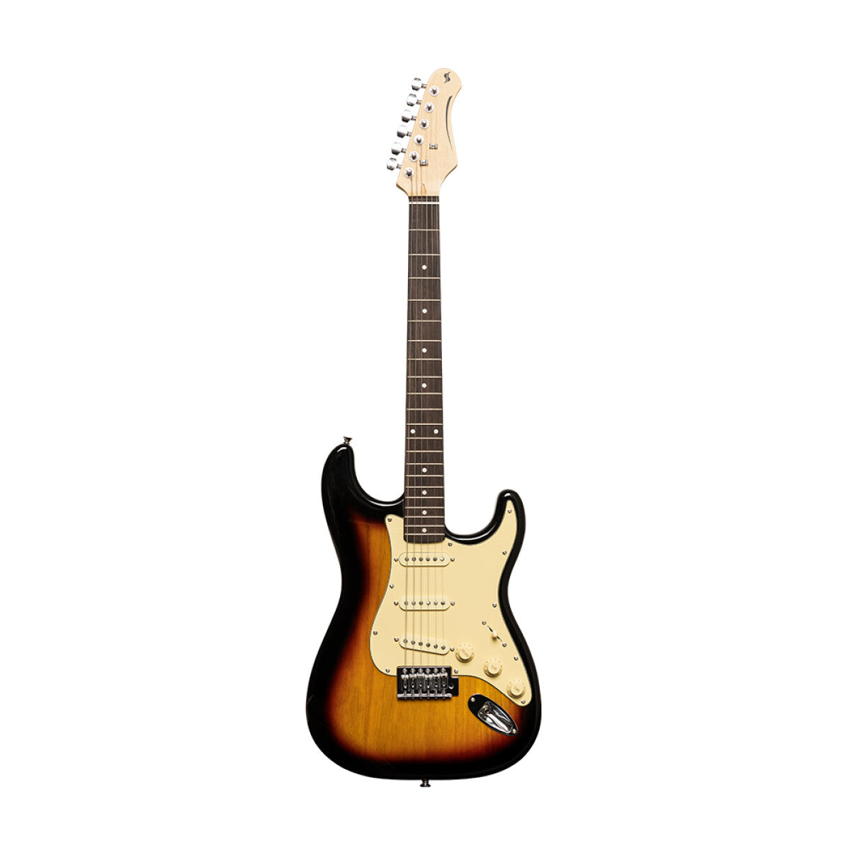 Stagg SES-30 SNB S-style elektrische gitaar Sunburst, brilliant