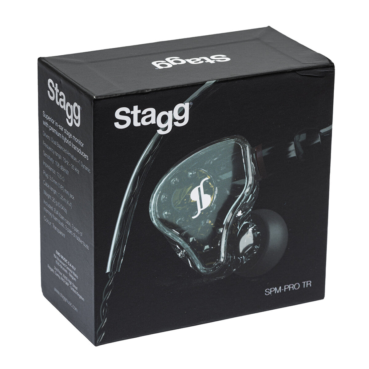 Stagg SPM-PRO TR 3-driver in-ear monitors transparant