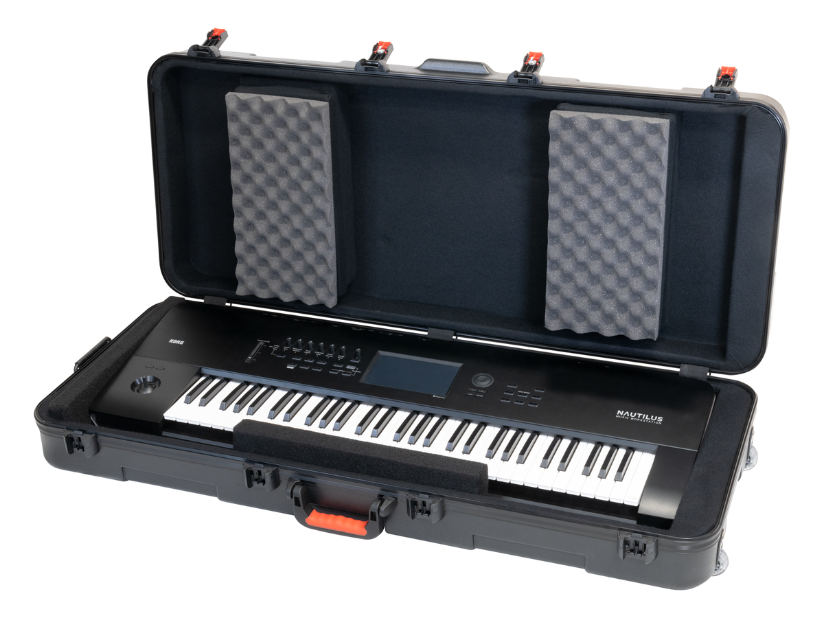 Korg Koffer, Hardcase, voor Keyboards met 61 Toetsen, met Wieltjes, zwart