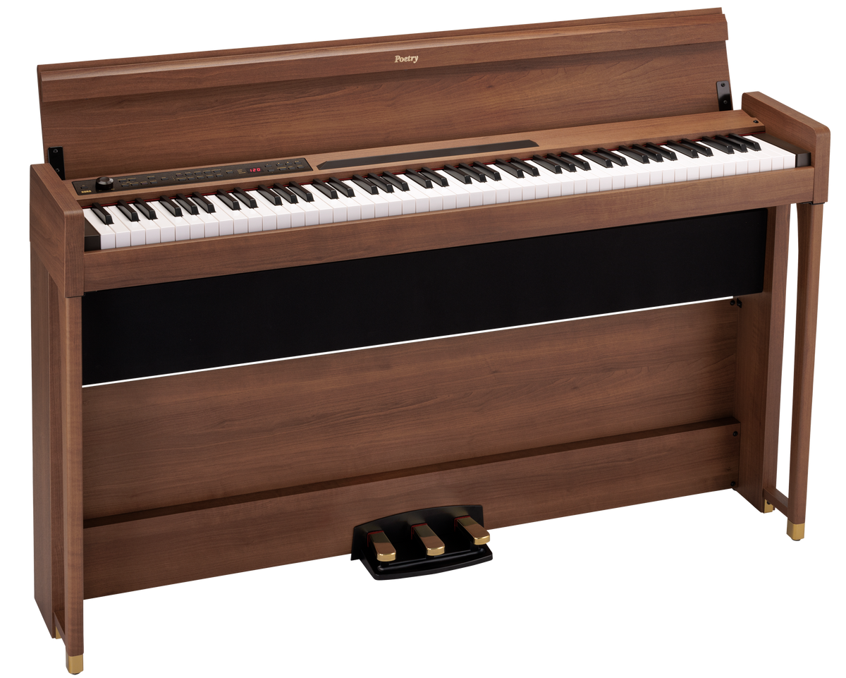 Korg Digitale Piano, Poetry, Bluetooth, 3 pedalen, 2x25 Watt, Poetic Bruin