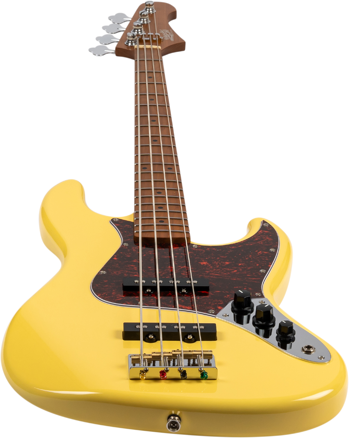 JET Guitars JJB-300 VYW – elektrische basgitaar – JB-stijl Bas Vintage Geel