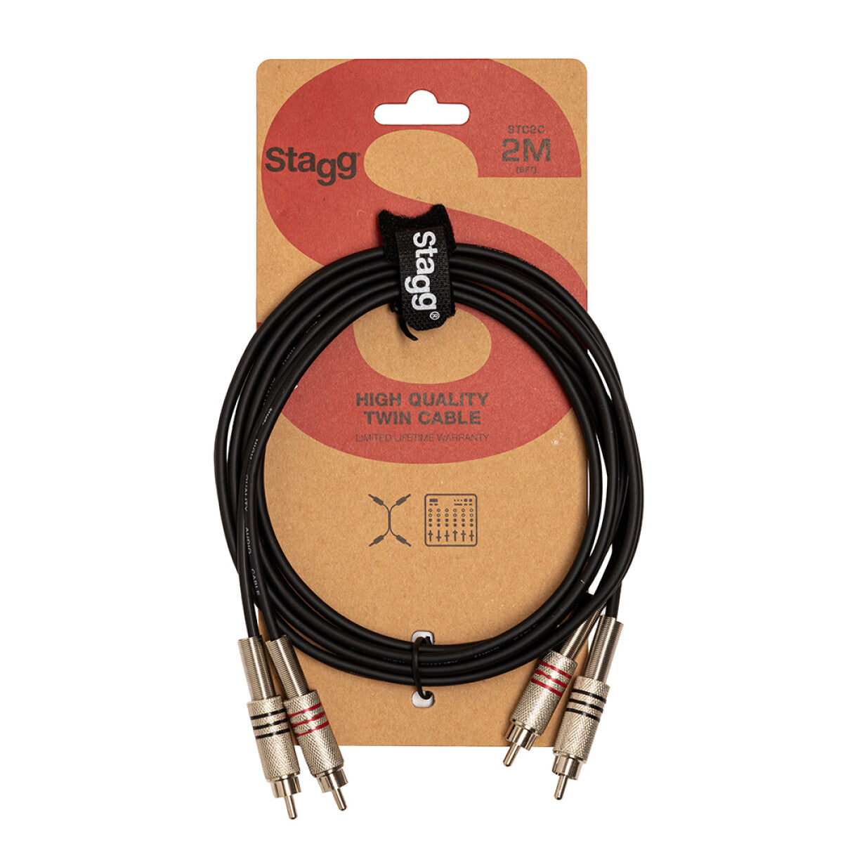 Stagg SAC1PXM DL audiokabel XLR/jack (m/m), 1 m