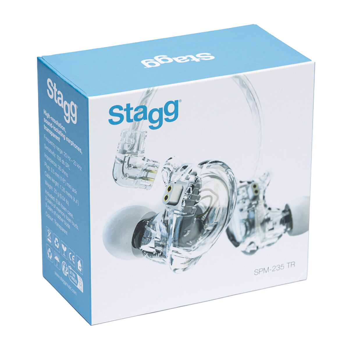 Stagg SPM-235 TR 2-driver in-ear monitors transparant