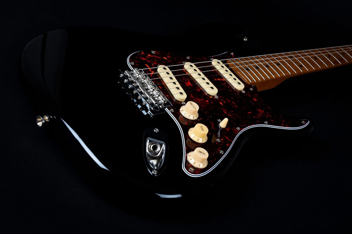 JET Guitars JS 300 BK – elektrische gitaar – S-stijl SSS Zwart