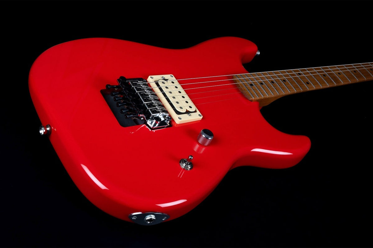 JET Guitars JS-700 RD H – elektrische gitaar – S-stijl 1x Humbucker Rood