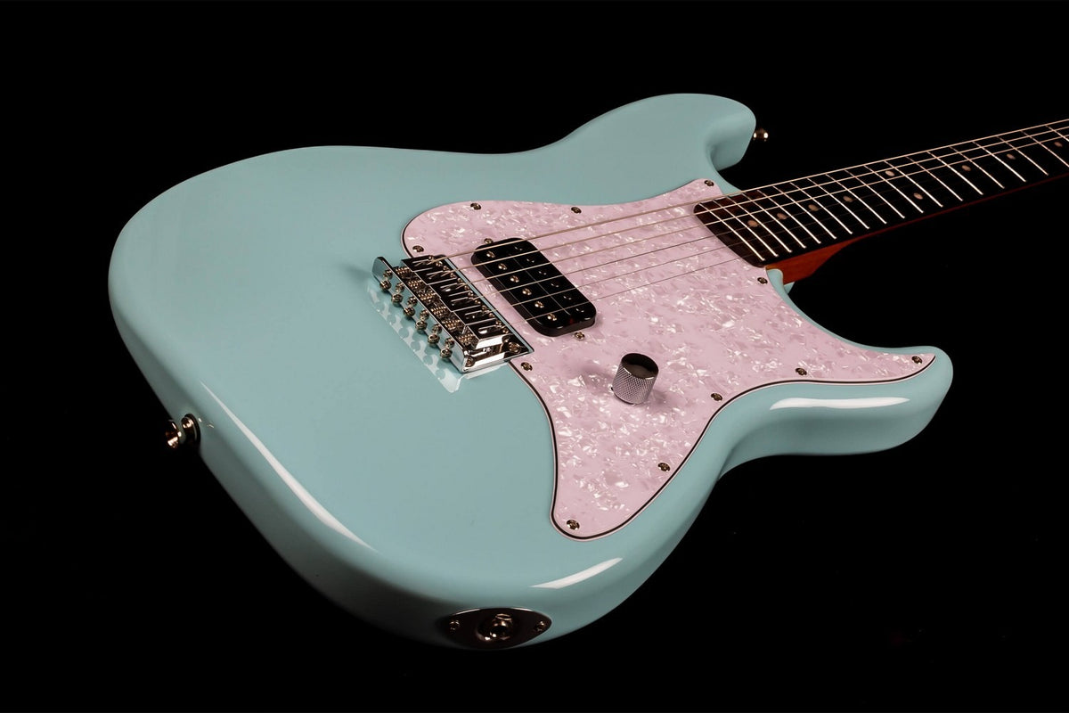 JET Guitars JS-400 HT BL – elektrische gitaar – S-stijl HSS hardtail Blauw, palissander toets