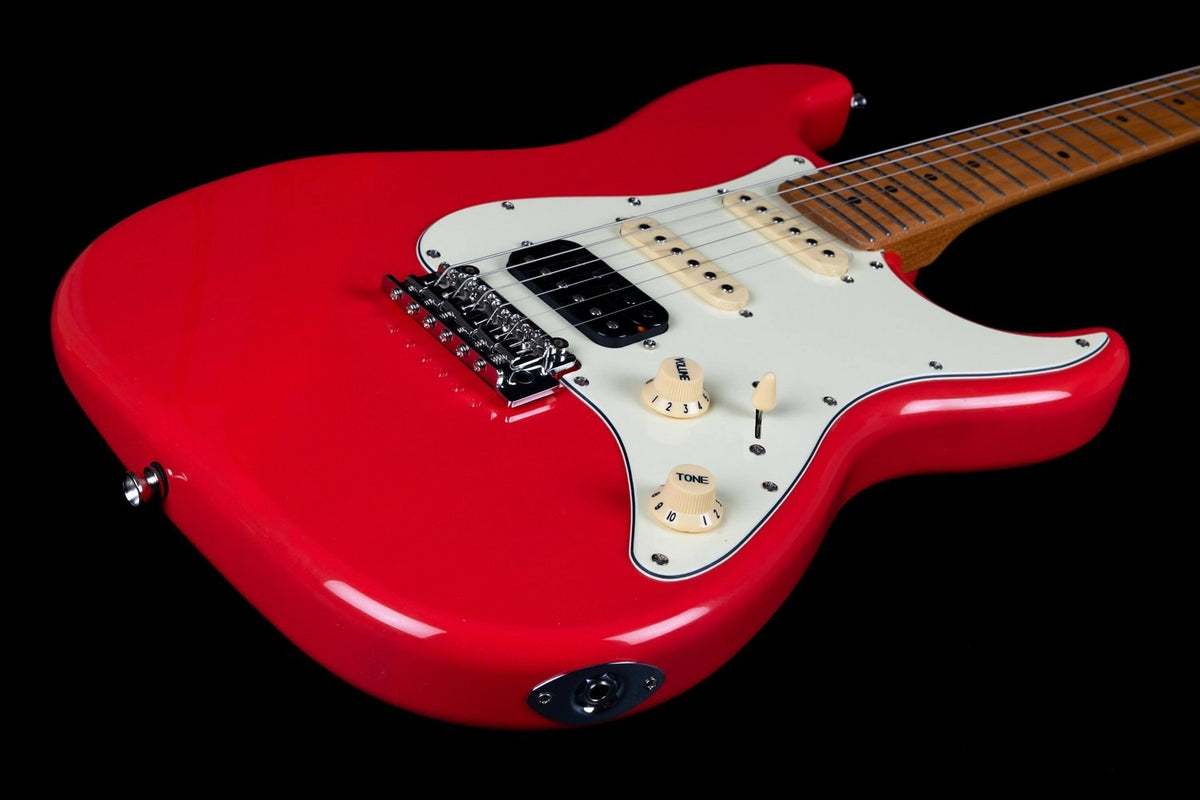 JET Guitars JS-400 CRD – elektrische gitaar – S-stijl HSS Koraalrood