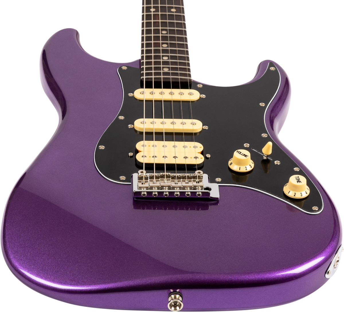 JET Guitars JS-400 PLM R – elektrische gitaar – S-stijl HSS Pruim, palissander toets