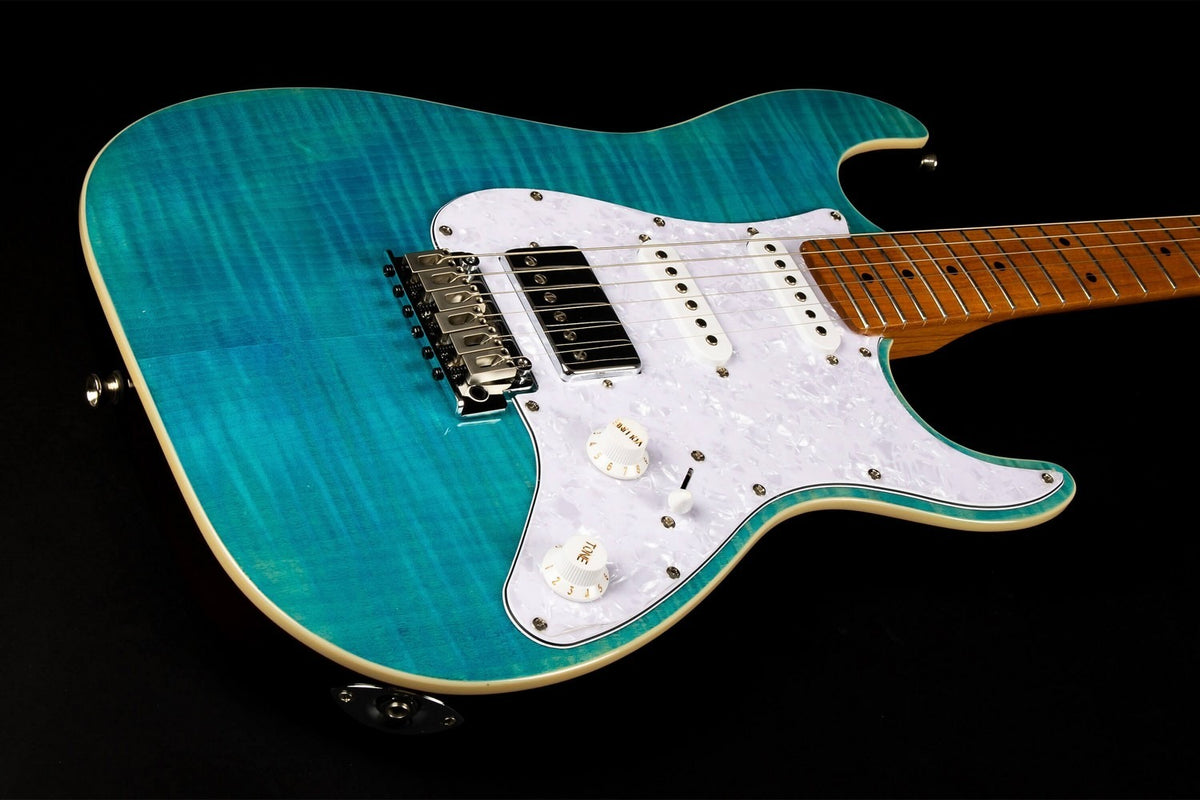 JET Guitars JS-450 OBL – elektrische gitaar – S-stijl HSS Oceaanblauw