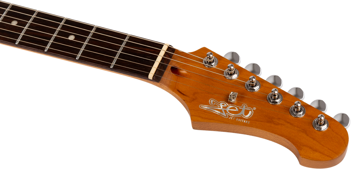 JET Guitars JS-300 PLM R – elektrische gitaar – S-stijl SSS Pruim, Rozenhout. Vingerbord