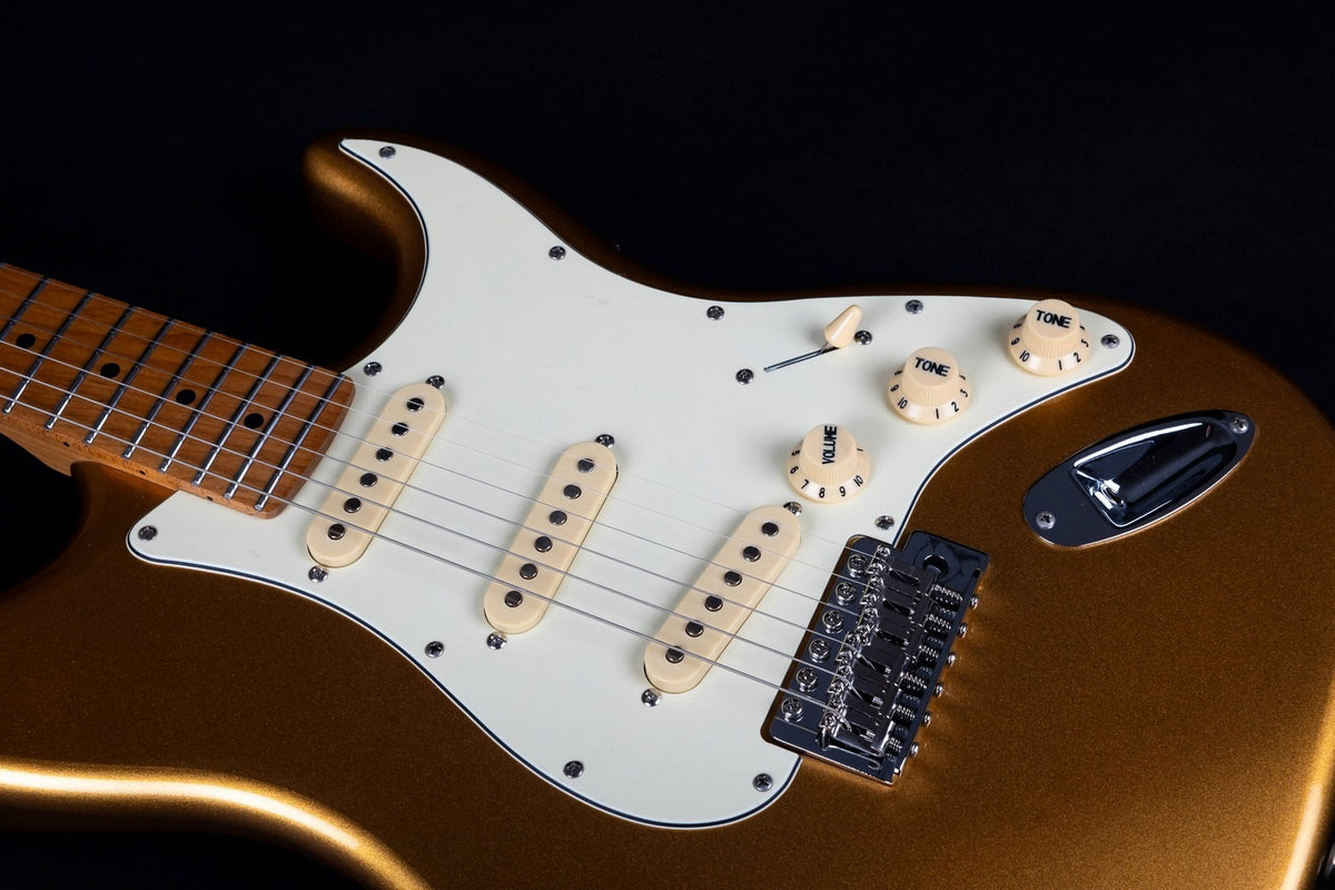 JET Guitars JS 300 GD – elektrische gitaar – S-stijl SSS Goud