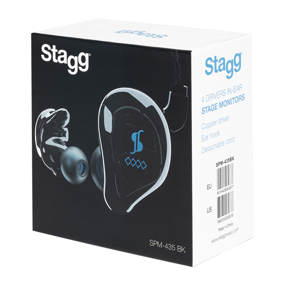 Stagg SPM-435 BK 4-driver in-ear monitors zwart