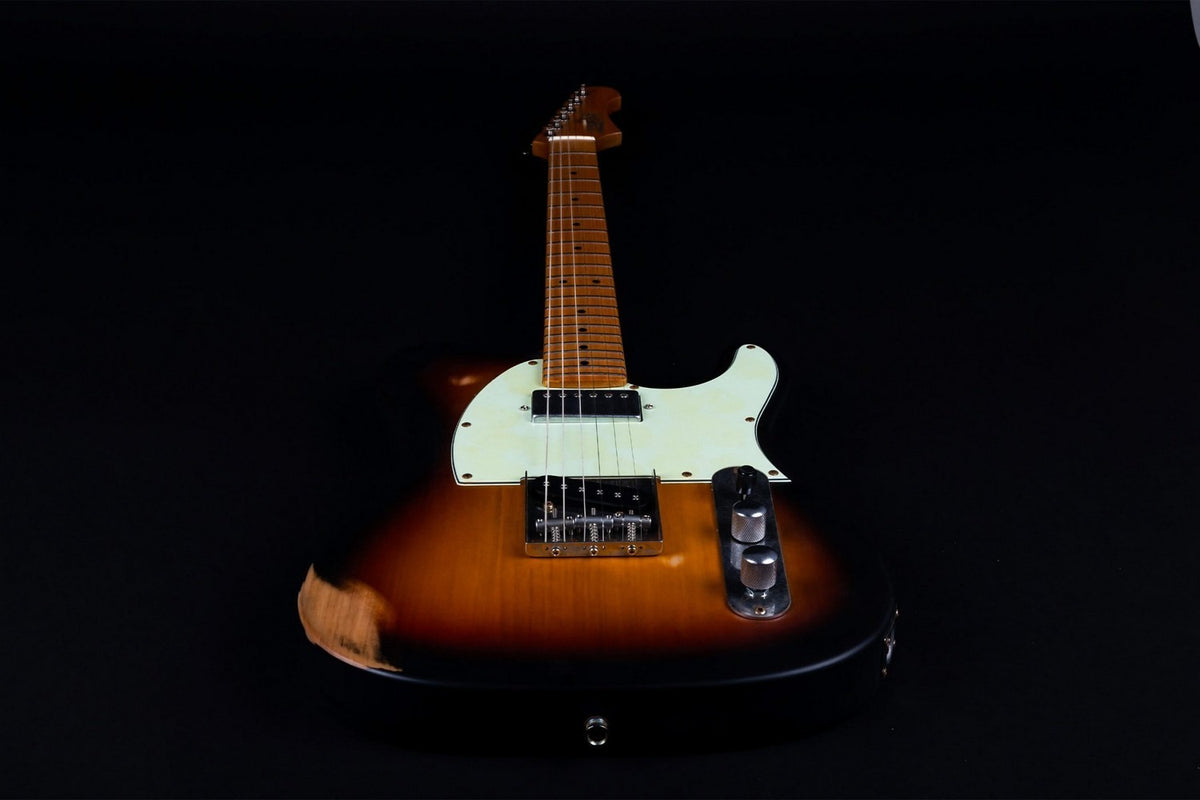 JET Guitars JT-350 RLC SB – elektrische gitaar – T-stijl SH Sunburst 'relic'