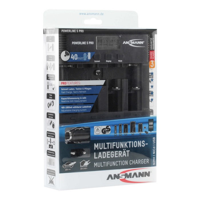 Ansmann Powerline 5 Pro – batterijlader