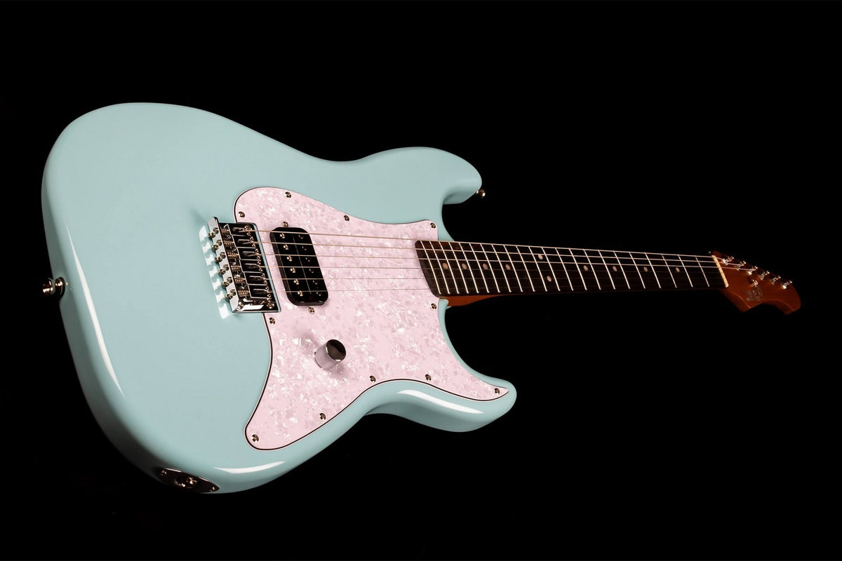 JET Guitars JS-400 HT BL – elektrische gitaar – S-stijl HSS hardtail Blauw, palissander toets