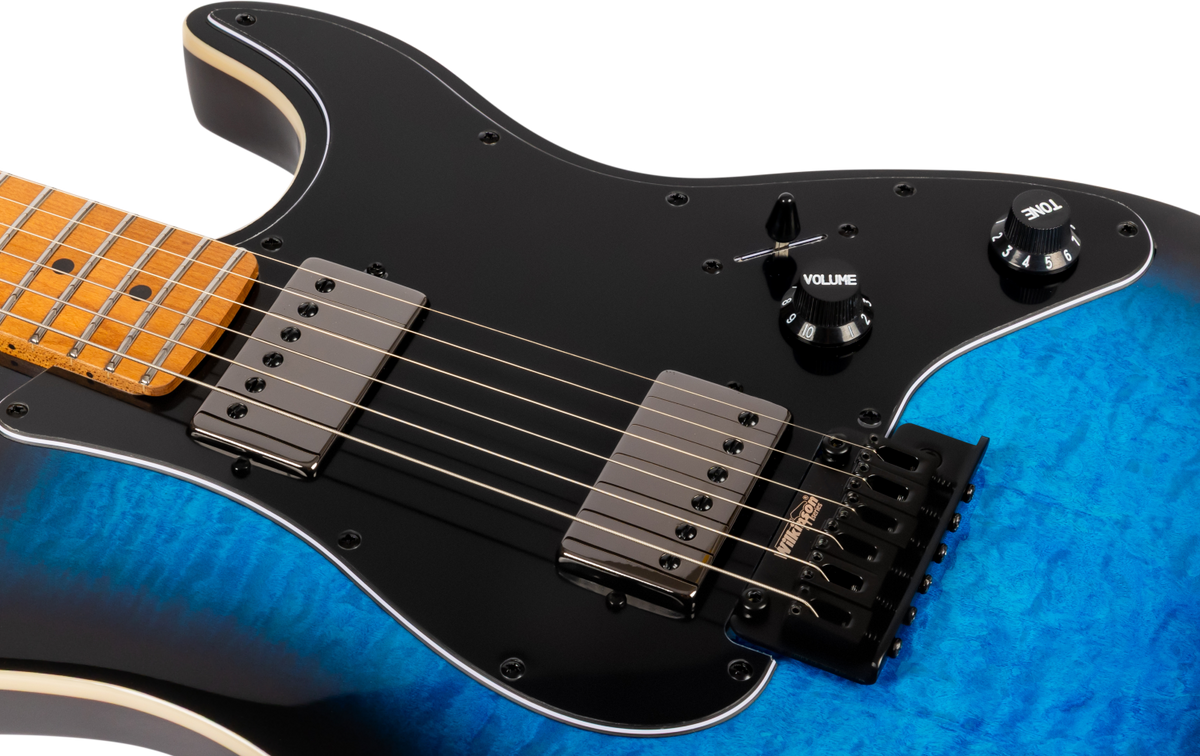 JET Guitars JS-450 BLB – elektrische gitaar – S-stijl HSS transp. blauw