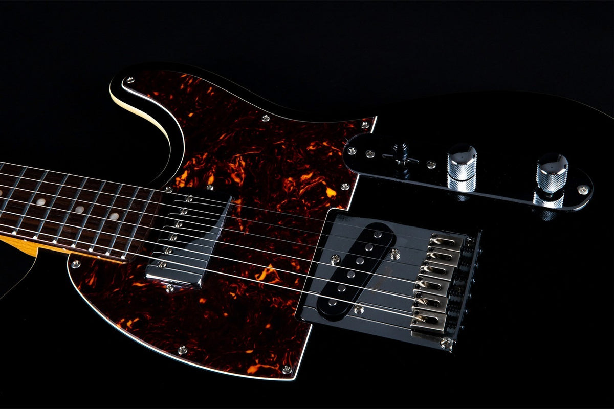 JET Guitars JT-350 BK R – elektrische gitaar – T-stijl SH Zwart, palissander toets