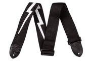 Fender 0990613106 Gitaarband 5 cm Breed Nylon Lightning Bolt Zwart