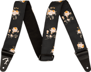 Fender 0990638006 Gitaarband 2 inch Floral Polyester Twill Zwart