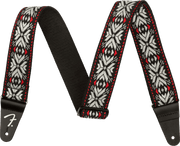Fender 0990638026 Gitaarband 2 inch Pasadena Geweven Rood Snowflake
