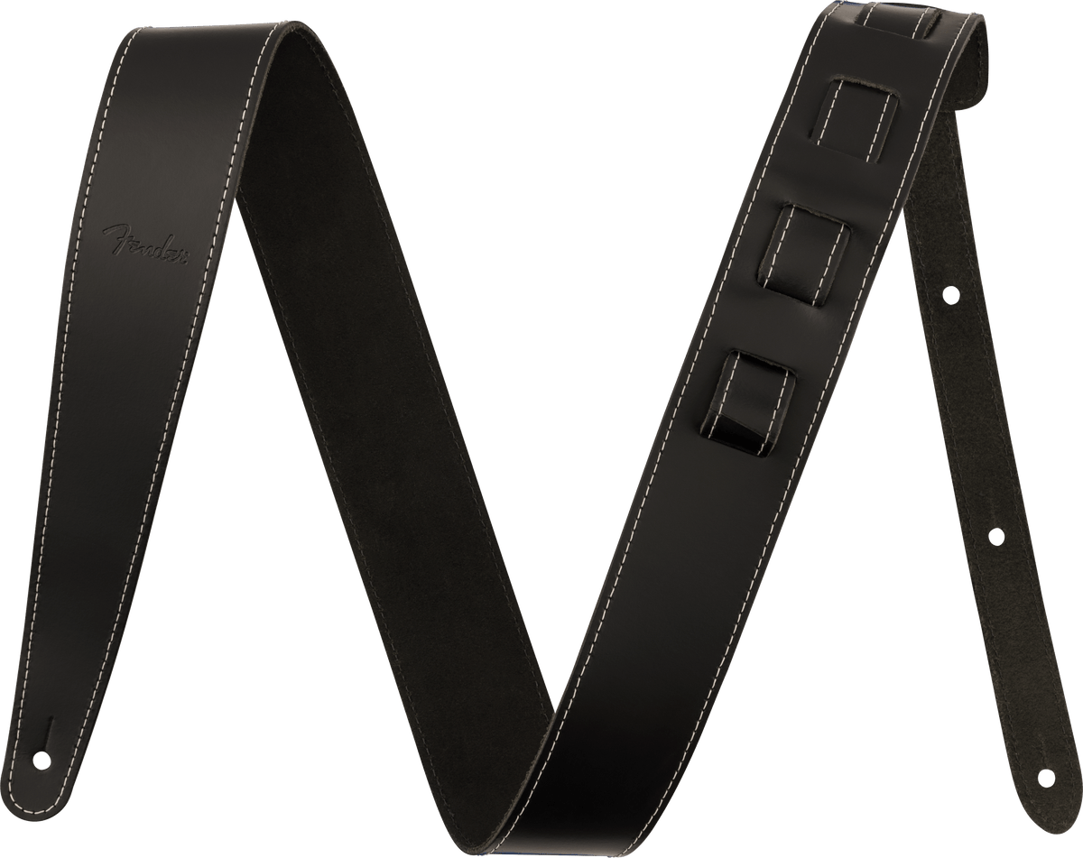 Fender 0990642106 Essentials 2 inch Leer Gitaarband Zwart
