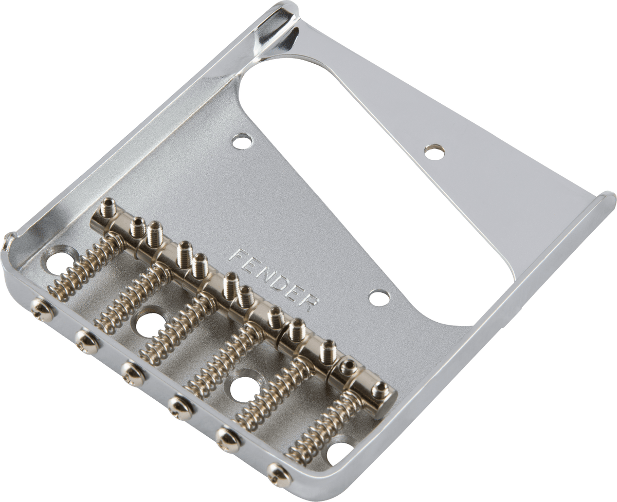 Fender 0990810000 Vintage Telecaster Brug met 6 Zadels Chroom