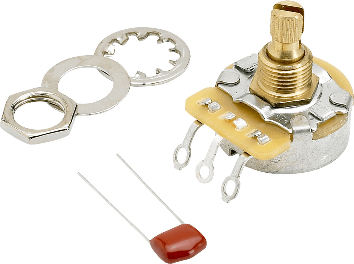 Fender 0990832000 250 kΩ No-Load Potentiometer Gespleten As met 0,022 µF Condensator