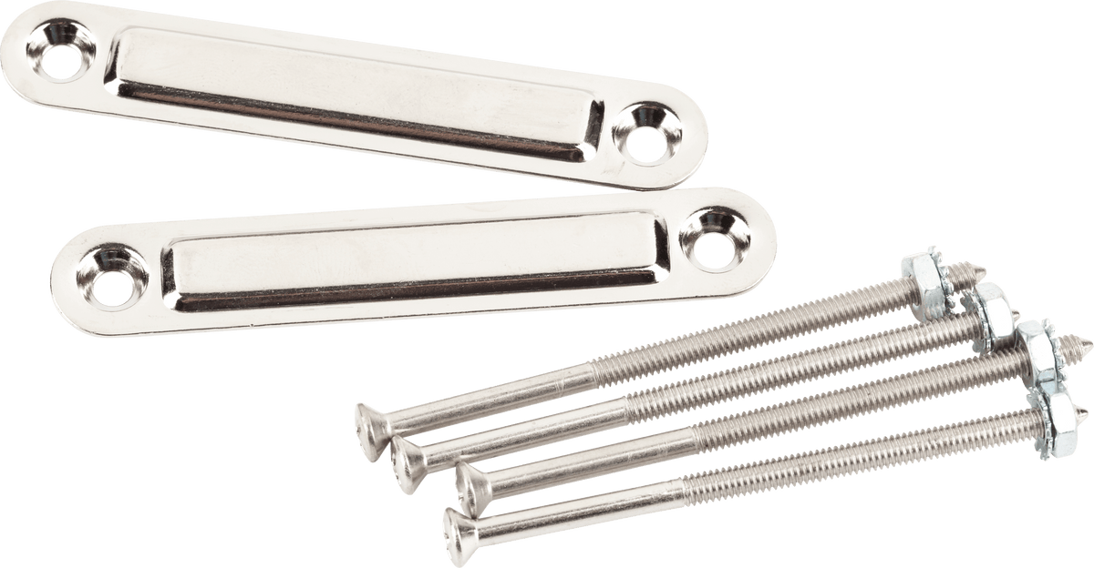 Fender 0990909000 Pure Vintage chassisstrips klein 3 5/8 inch nikkel set van 2