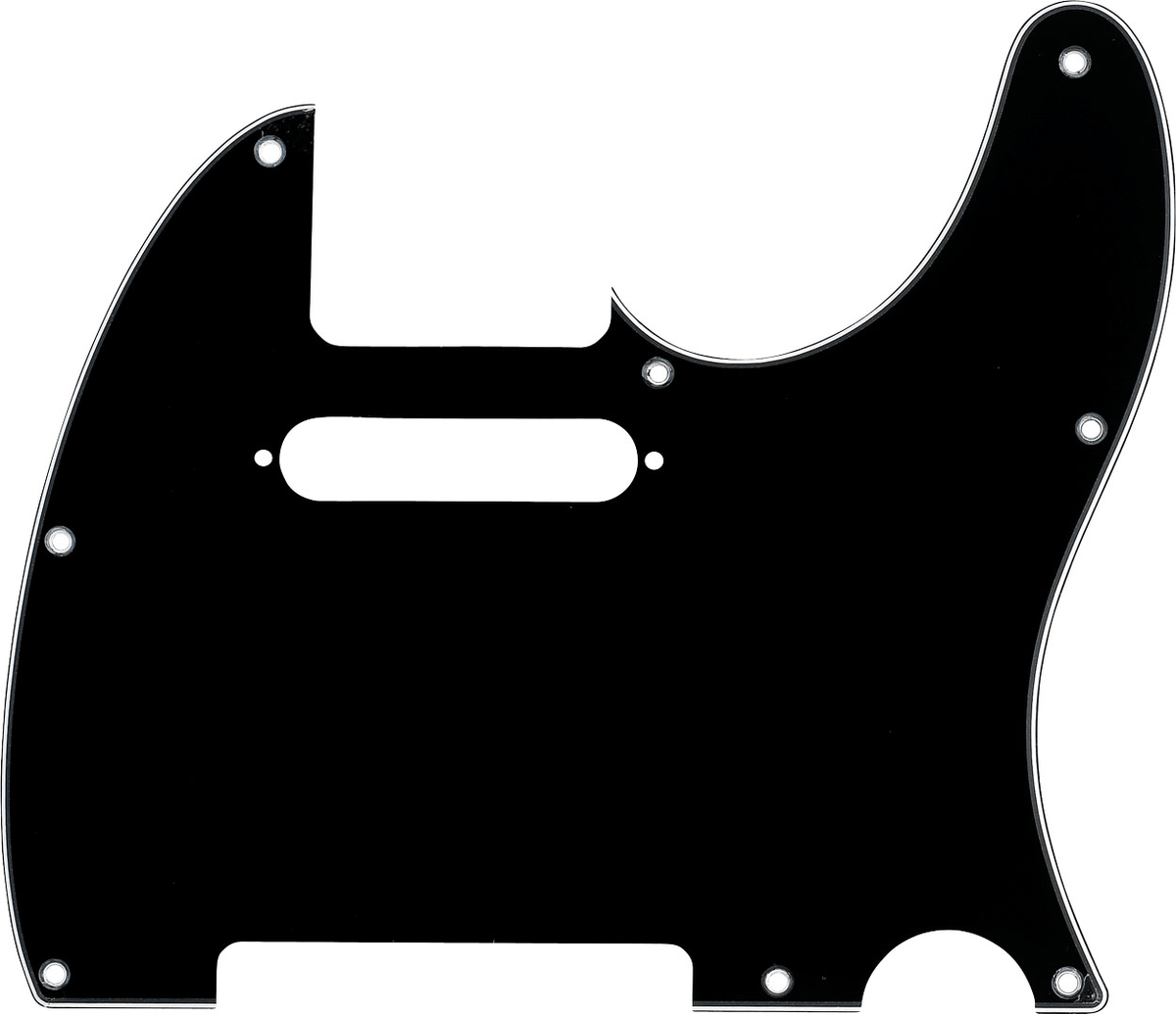 Fender 0991356000 Standard Telecaster Slagplaat Zwart 8-Gaats 3-Laags