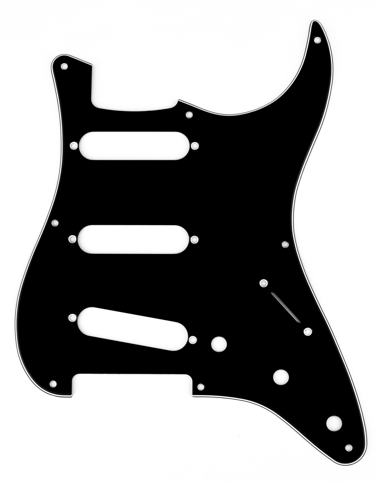 Fender 0991358000 '57 Vintage Stratocaster SSS Slagplaat Zwart 8-Gaats 3-Laags