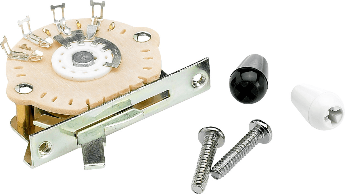 Fender 0991367000 Stratocaster 5-Weg Elementkeuzeschakelaar met Schroeven en Tip