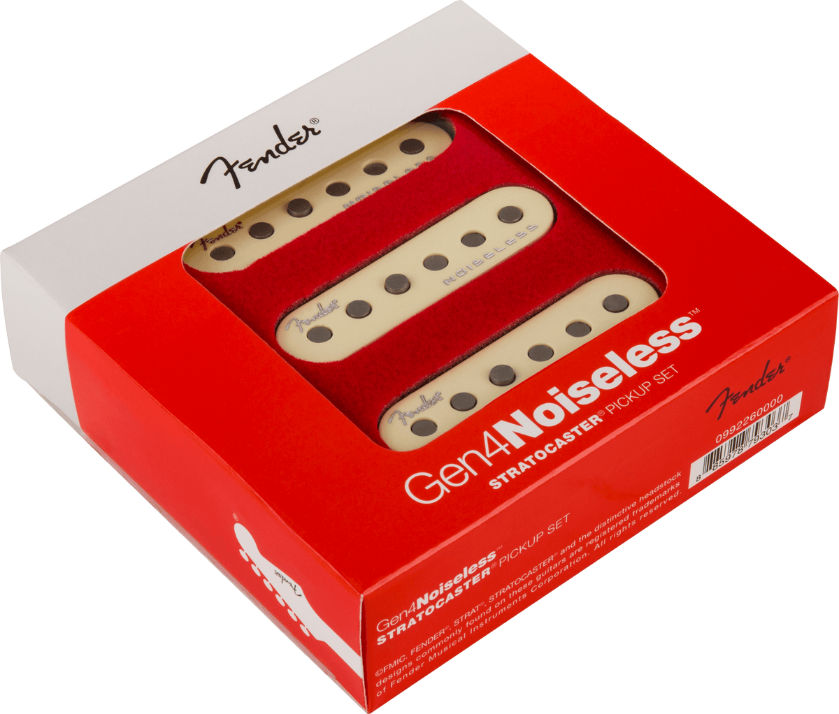Fender 0992260000 Gen 4 Noiseless Stratocaster Elementset Vintage White