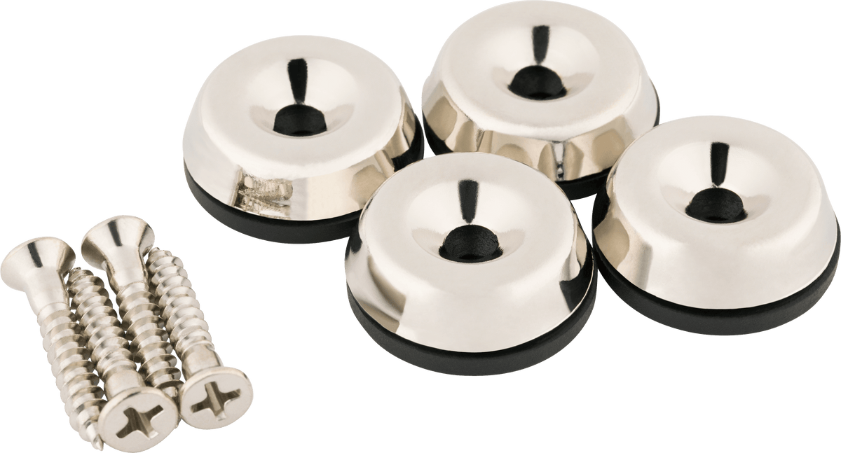 Fender 0993900000 Pure Vintage Sphinx metalen versterkervoeten nikkel set van 4