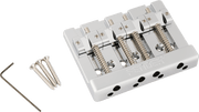 Fender 0994411000 HiMass String-Through 4-Snarige Basgitaarbrug met Messing Zadels Chroom